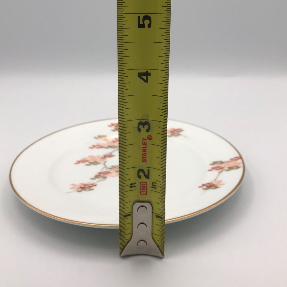 Fukagawa Arita Bread & Butter Plate 6 3/8" Japanese Maple Hand Painted Gold Trim - Picture 8 of 8